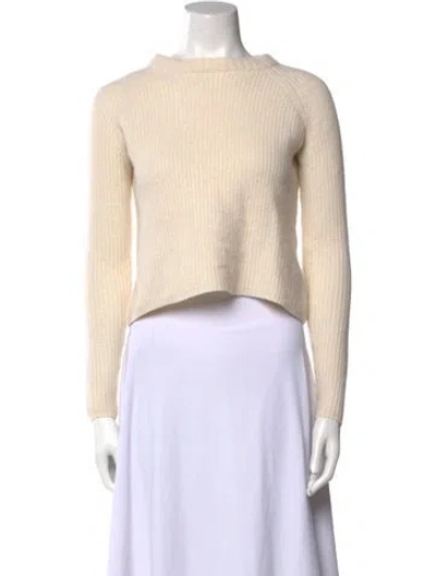 Pre-owned Jenni Kayne Cashmere Crew Neck Sweater In Neutral