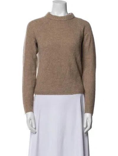 Pre-owned Jenni Kayne Cashmere Crew Neck Sweater In Neutral