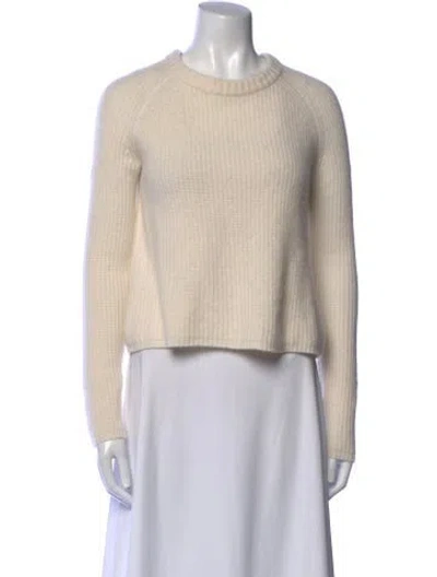 Pre-owned Jenni Kayne Cashmere Crew Neck Sweater In Neutral