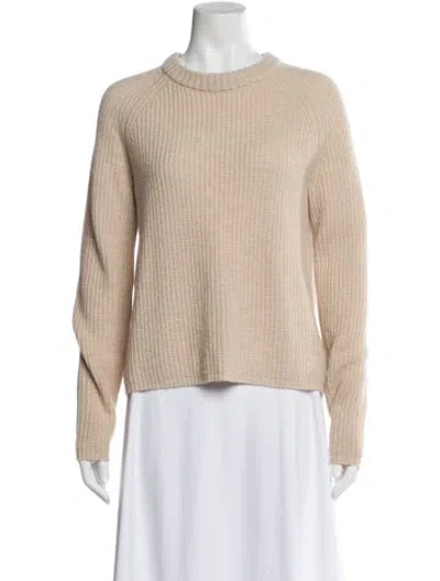 Pre-owned Jenni Kayne Cashmere Crew Neck Sweater In Neutral