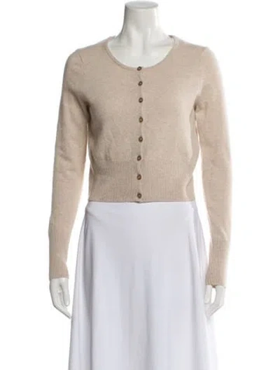 Pre-owned Jenni Kayne Cashmere Crew Neck Sweater In Neutral