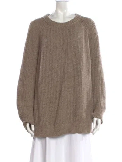 Pre-owned Jenni Kayne Cashmere Crew Neck Sweater In Neutral