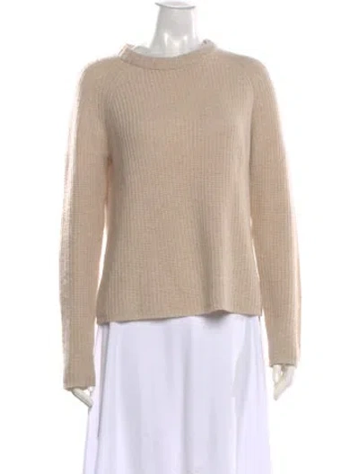Pre-owned Jenni Kayne Cashmere Crew Neck Sweater In Neutral