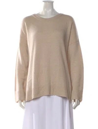 Pre-owned Jenni Kayne Cashmere Crew Neck Sweater In Neutral