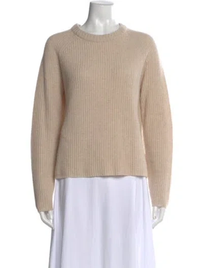 Pre-owned Jenni Kayne Cashmere Crew Neck Sweater In Neutral