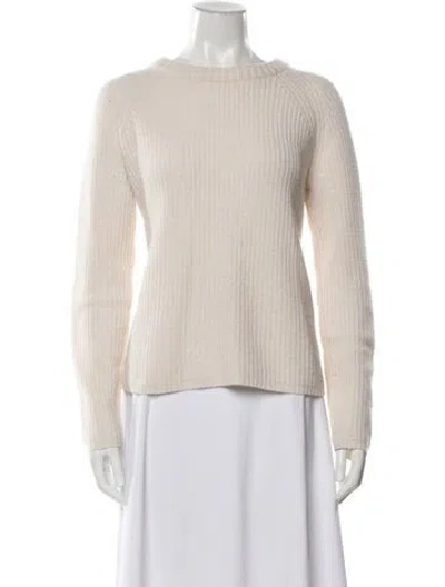 Pre-owned Jenni Kayne Cashmere Crew Neck Sweater In Neutral
