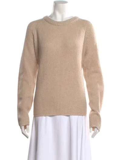 Pre-owned Jenni Kayne Cashmere Crew Neck Sweater In Neutrals