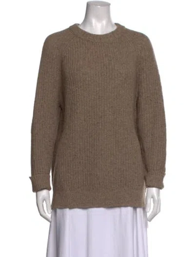 Pre-owned Jenni Kayne Cashmere Crew Neck Sweater In Neutrals