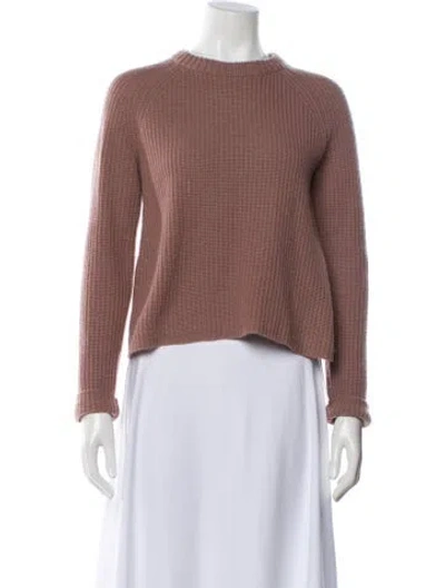 Pre-owned Jenni Kayne Cashmere Crew Neck Sweater In Pink