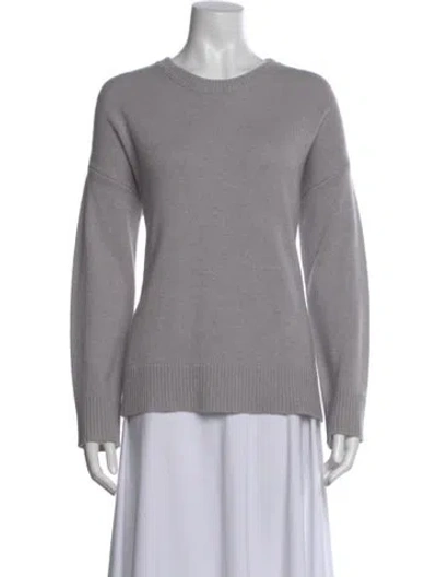 Pre-owned Jenni Kayne Cashmere Crew Neck Sweater W/ Tags In Gray