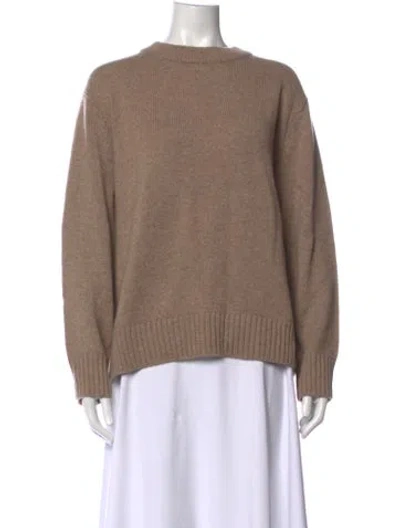Pre-owned Jenni Kayne Cashmere Crew Neck Sweater W/ Tags In Neutrals