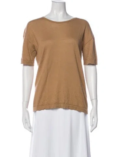 Pre-owned Jenni Kayne Cashmere Crew Neck T-shirt In Neutral
