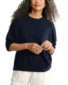 Jenni Kayne Cashmere Crewneck Sweater In Dark Navy