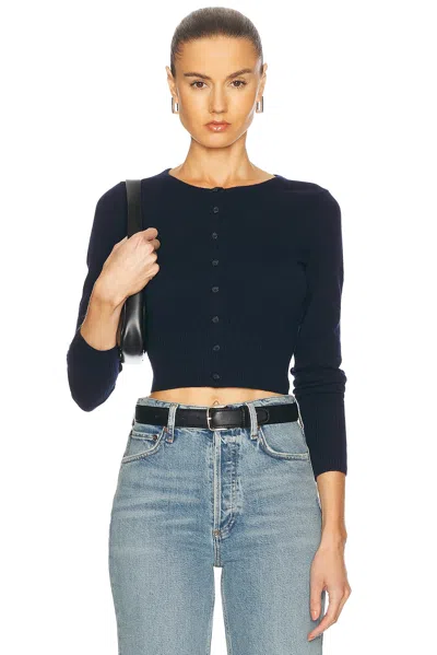 Jenni Kayne Cashmere Finley Cardigan In Dark Navy