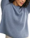 Jenni Kayne Cashmere Fisherman Sweater In Faded Denim