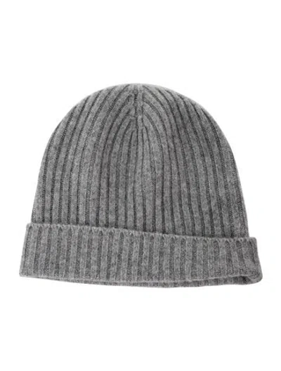Pre-owned Jenni Kayne Cashmere Grey Beanie In Gray