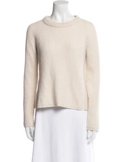 Pre-owned Jenni Kayne Cashmere Mock Neck Sweater In Neutral