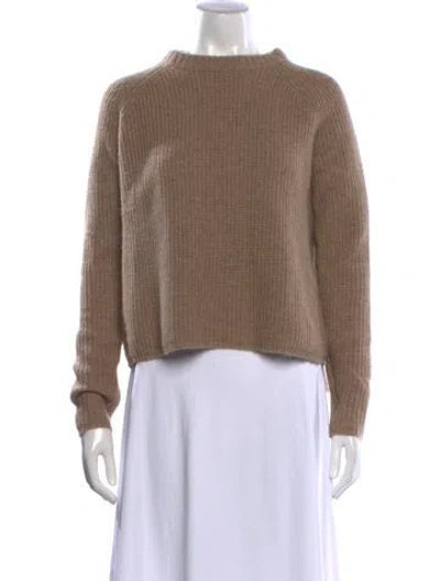 Pre-owned Jenni Kayne Cashmere Mock Neck Sweater In Neutrals