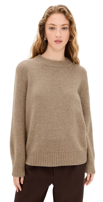 Jenni Kayne Cashmere Oversized Crewneck Undyed Stone