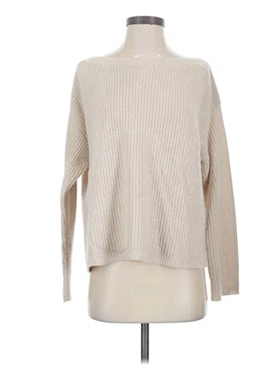 Pre-owned Jenni Kayne Cashmere Pullover Sweater In Tan
