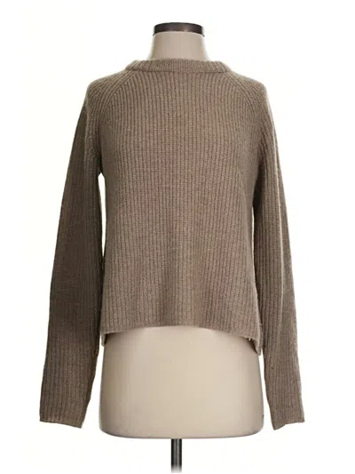 Pre-owned Jenni Kayne Cashmere Pullover Sweater In Tan