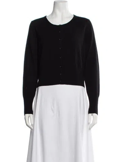 Pre-owned Jenni Kayne Cashmere Scoop Neck Sweater In Black