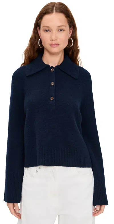 Jenni Kayne Cashmere Stevie Polo Navy In Blue