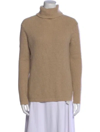 Pre-owned Jenni Kayne Cashmere Turtleneck Sweater In Neutral