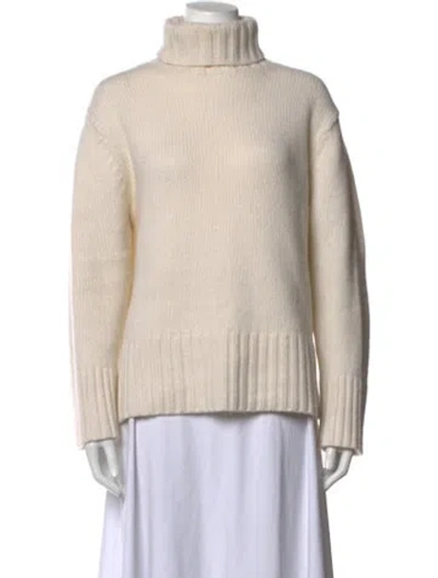Pre-owned Jenni Kayne Cashmere Turtleneck Sweater In Neutrals