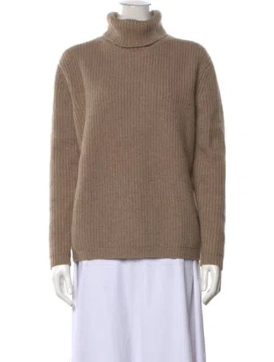 Pre-owned Jenni Kayne Cashmere Turtleneck Sweater In Neutrals
