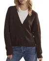 Jenni Kayne Cropped Cashmere Cocoon Cardigan Chocolate In Chocolate