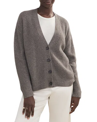 Jenni Kayne Cashmere V Neck Cardigan Sweater In Shadow