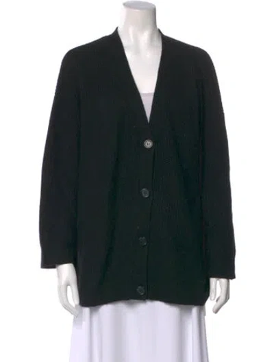 Pre-owned Jenni Kayne Cashmere V-neck Sweater In Black