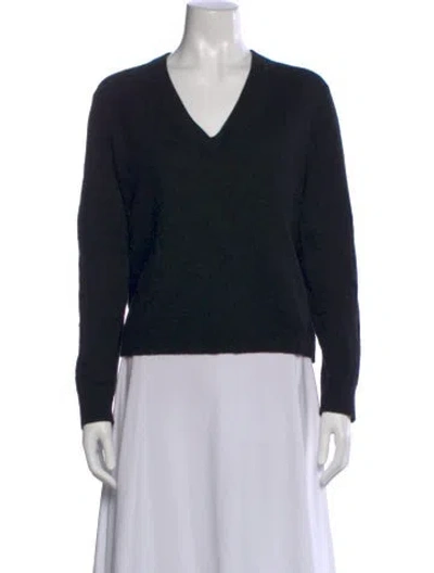 Pre-owned Jenni Kayne Cashmere V-neck Sweater In Black