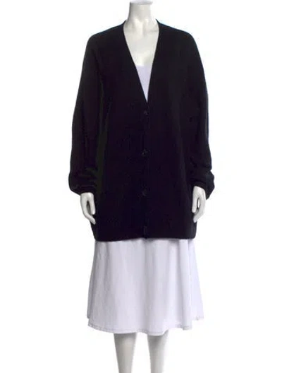 Pre-owned Jenni Kayne Cashmere V-neck Sweater In Black