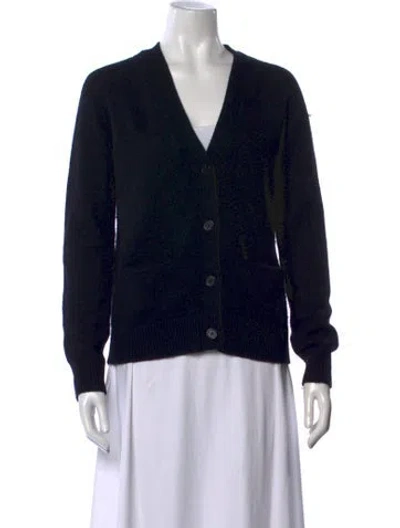 Pre-owned Jenni Kayne Cashmere V-neck Sweater In Black