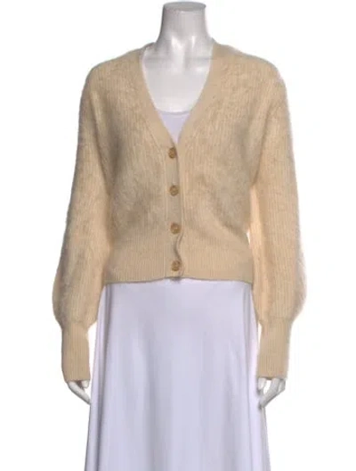 Pre-owned Jenni Kayne Cashmere V-neck Sweater In Neutrals