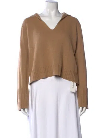 Pre-owned Jenni Kayne Cashmere V-neck Sweater In Neutrals
