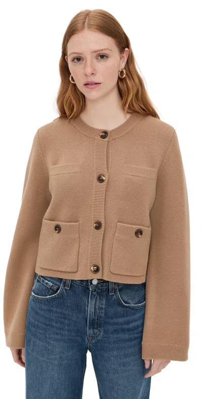 JENNI KAYNE CHARLOTTE CARDIGAN CAMEL