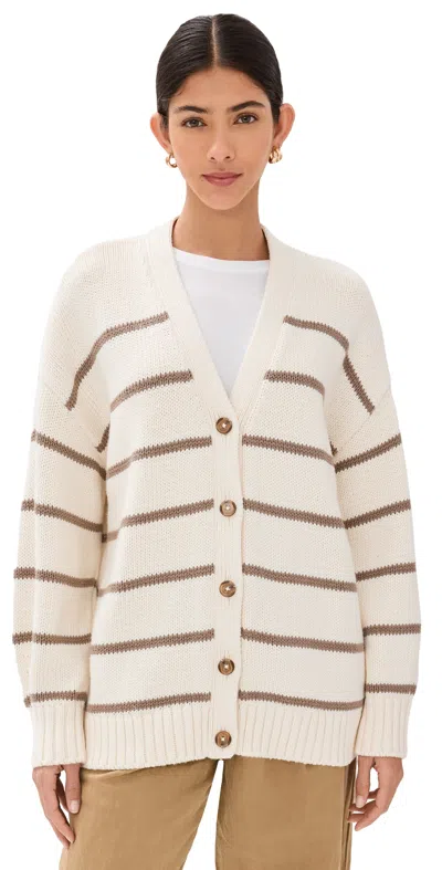 Jenni Kayne Chloe Cardigan Ivory/taupe