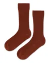 Jenni Kayne Classic Crew Sock In Brown