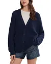 Jenni Kayne Cropped Cashmere Cocoon Cardigan Denim In Navy