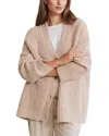 Jenni Kayne Cocoon V Neck Cardigan Sweater In Taupe