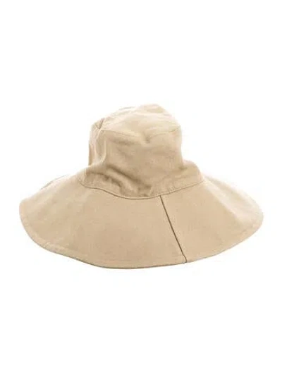 Pre-owned Jenni Kayne Cotton Bucket Hat In Neutrals