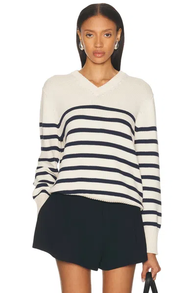 Jenni Kayne Cotton Cate V Neck Sweater