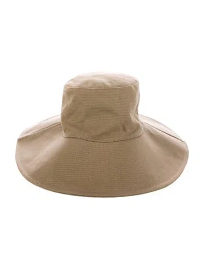 Pre-owned Jenni Kayne Cotton Panama Hat In Neutral