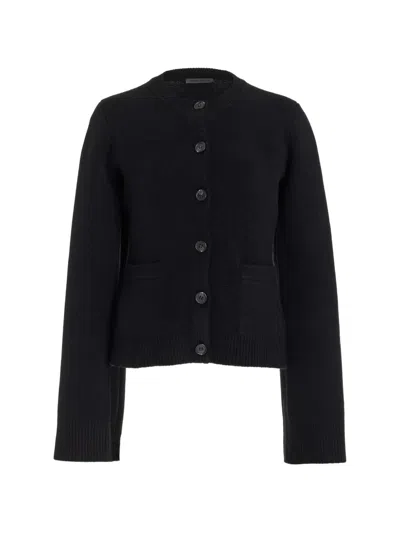 Jenni Kayne Crew-neck Cardigan In Black