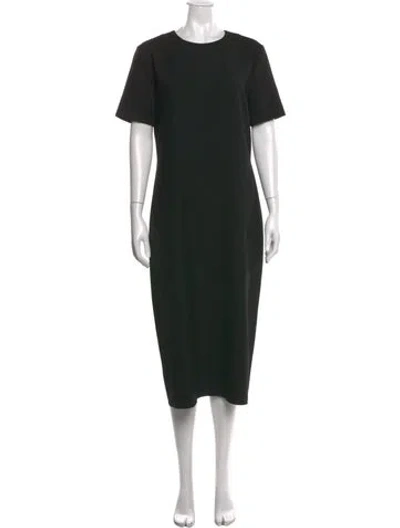 Pre-owned Jenni Kayne Crew Neck Knee-length Dress In Black