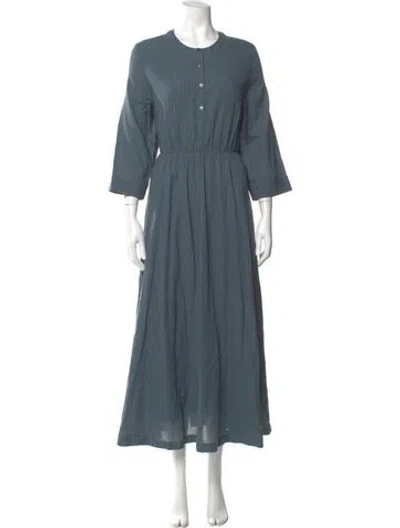 Pre-owned Jenni Kayne Crew Neck Long Dress In Black