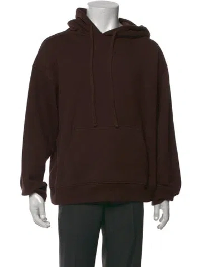 Pre-owned Jenni Kayne Crew Neck Long Sleeve Hoodie In Brown